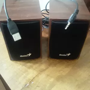 Продам компьютерные 2 звуковые колонки Genius . Размер  высота 13 см. Ширина 9 Глубина 9 см.  В отличном состоянии  Ц. 5 000 тг. Т.      +77055274583