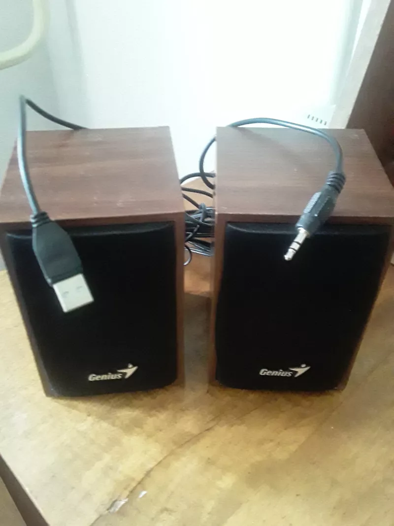 Продам компьютерные 2 звуковые колонки Genius . Размер  высота 13 см. Ширина 9 Глубина 9 см.  В отличном состоянии  Ц. 5 000 тг. Т.      +77055274583